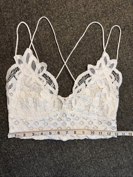 Free People Cream Crochet Bralette - Picture 4 of 6